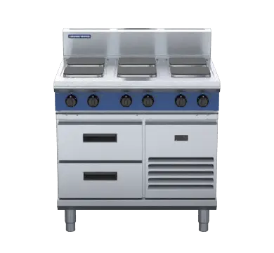 Blue Seal Evolution Series E516S-RB - 900mm Electric Cooktop Sealed Hobs - Refrigerated Base