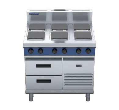 Blue Seal Evolution Series E516S-RB - 900mm Electric Cooktop Sealed Hobs - Refrigerated Base