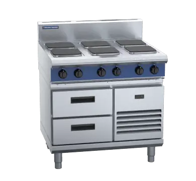 Blue Seal Evolution Series E516S-RB - 900mm Electric Cooktop Sealed Hobs - Refrigerated Base