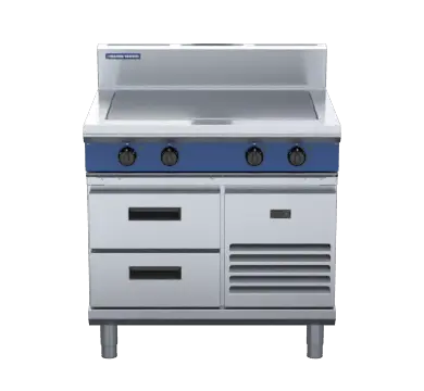 Blue Seal Evolution Series E57-RB - 900mm Electric Solid Top - Refrigerated Base