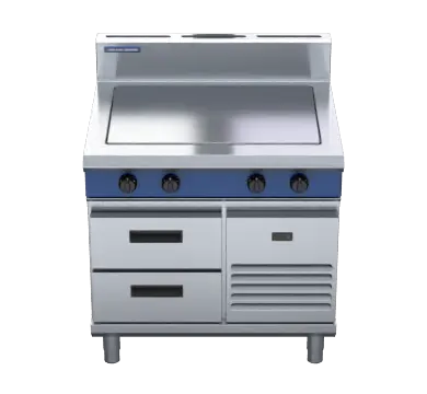 Blue Seal Evolution Series E57-RB - 900mm Electric Solid Top - Refrigerated Base