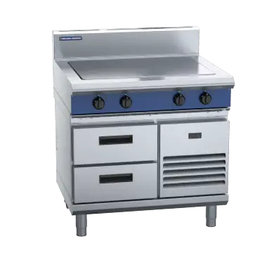 Blue Seal Evolution Series E57-RB - 900mm Electric Solid Top - Refrigerated Base