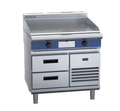 Blue Seal Evolution Series EP516-RB - 900mm Electric Griddle Refrigerated Base