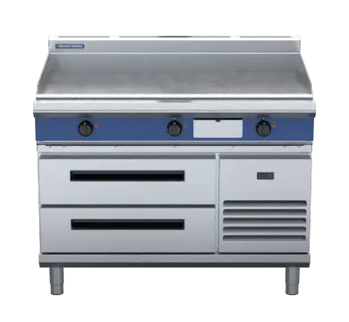 Blue Seal Evolution Series EP518-RB - 1200mm Electric Griddle Refrigerated Base