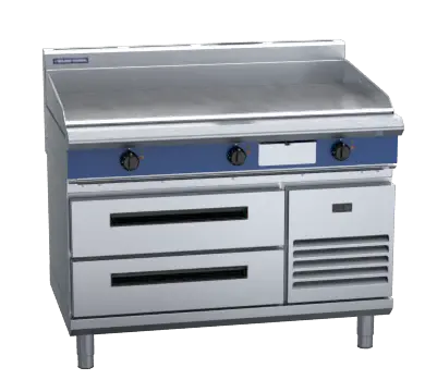 Blue Seal Evolution Series EP518-RB - 1200mm Electric Griddle Refrigerated Base
