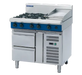 Blue Seal Evolution Series G516C-RB - 900mm Gas Cooktop Refrigerated Base