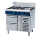 Blue Seal Evolution Series G516D-RB - 900mm Gas Cooktop Refrigerated Base