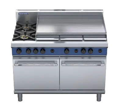 Blue Seal Evolution Series G528A - 1200mm Gas Range Double Static Oven
