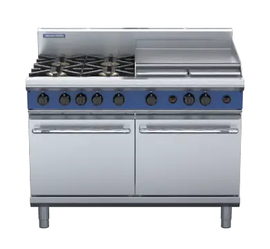 Blue Seal Evolution Series G528B - 1200mm Gas Range Double Static Oven