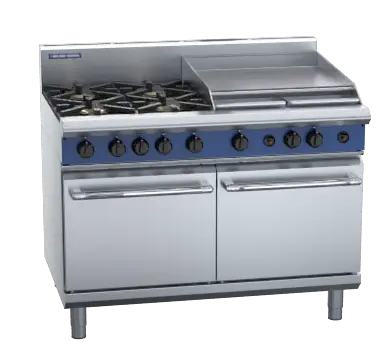 Blue Seal Evolution Series G528B - 1200mm Gas Range Double Static Oven