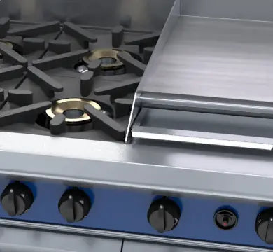 Blue Seal Evolution Series G528B - 1200mm Gas Range Double Static Oven