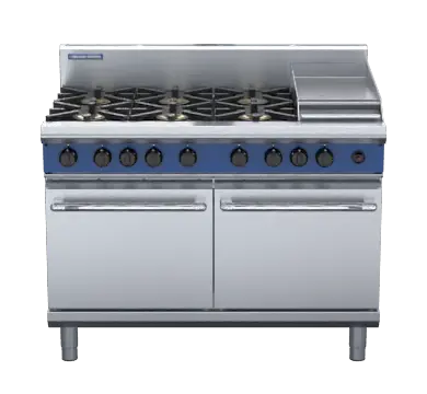 Blue Seal Evolution Series G528C - 1200mm Gas Range Double Static Oven