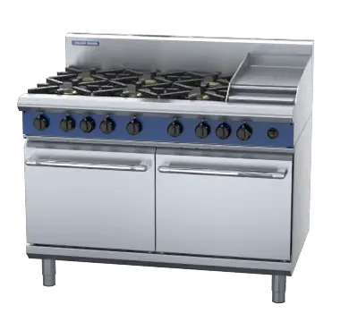 Blue Seal Evolution Series G528C - 1200mm Gas Range Double Static Oven
