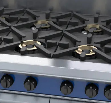 Blue Seal Evolution Series G528C - 1200mm Gas Range Double Static Oven