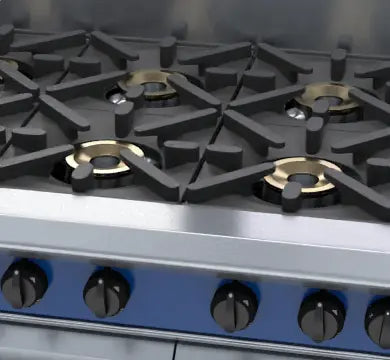 Blue Seal Evolution Series G528D - 1200mm Gas Range Double Static Oven