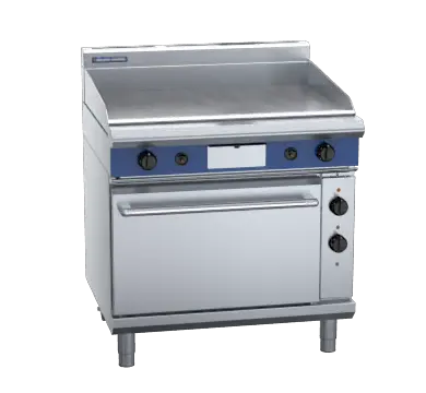 Blue Seal Evolution Series GPE56 - 900mm Gas Griddle Electric Convection Oven Range