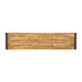 Bolero Acacia Wood & Steel Industrial Benches 1600mm 2 Pack  Cafe Chairs