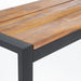 Bolero Acacia Wood & Steel Industrial Benches 1600mm 2 Pack  Cafe Chairs