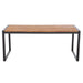 Bolero Acacia Wood & Steel Rectangular Industrial Table 1800 mm  Cafe Tables