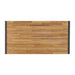 Bolero Acacia Wood & Steel Rectangular Industrial Table 1800 mm  Cafe Tables