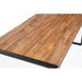 Bolero Acacia Wood & Steel Rectangular Industrial Table 1800 mm  Cafe Tables