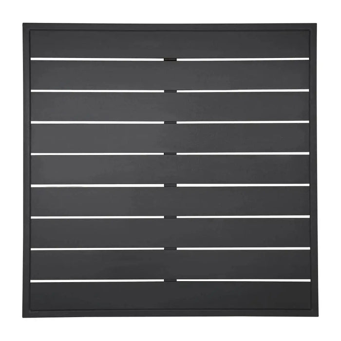 Bolero Aluminium Square Table Top Black 700 mm  table top
