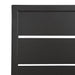 Bolero Aluminium Square Table Top Black 700 mm  table top