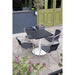 Bolero Aluminium Square Table Top Black 700 mm  table top