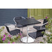 Bolero Aluminium Square Table Top Black 700 mm  table top
