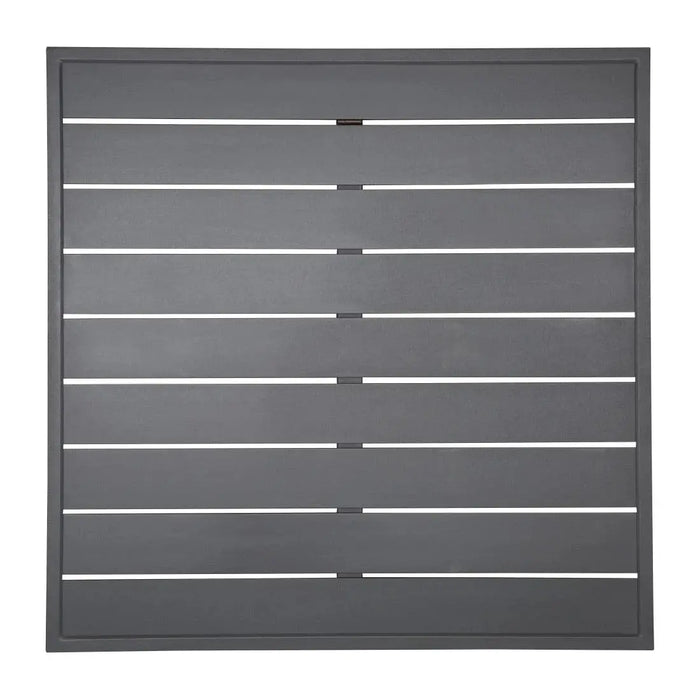Bolero Aluminium Square Table Top Dark Grey 700 mm  Table Top