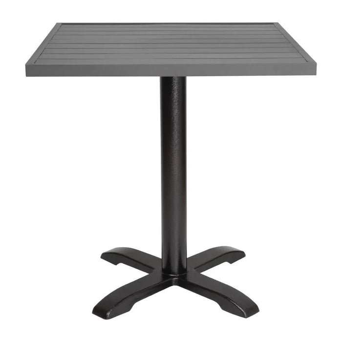 Bolero Aluminium Square Table Top Dark Grey 700 mm  Table Top