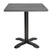 Bolero Aluminium Square Table Top Dark Grey 700 mm  Table Top