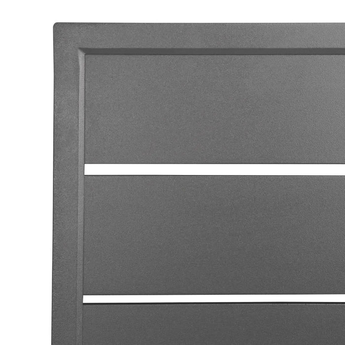 Bolero Aluminium Square Table Top Dark Grey 700 mm  Table Top
