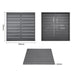 Bolero Aluminium Square Table Top Dark Grey 700 mm  Table Top