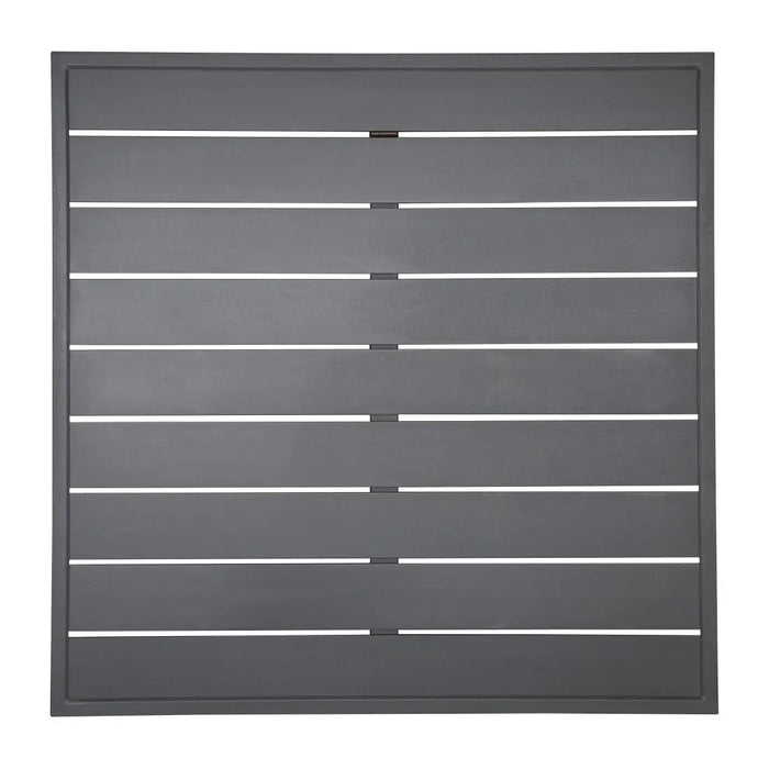 Bolero Aluminium Square Table Top Dark Grey 700mm - FW597 - Simply Hospitality NZ