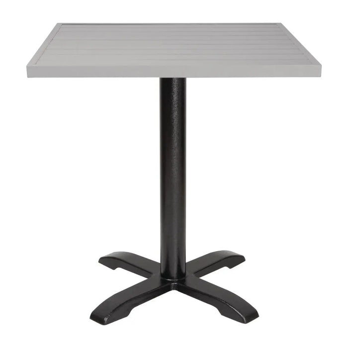 Bolero Aluminium Square Table Top Light Grey 700mm  Table Top