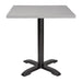 Bolero Aluminium Square Table Top Light Grey 700mm  Table Top