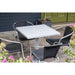Bolero Aluminium Square Table Top Light Grey 700mm  Table Top