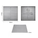 Bolero Aluminium Square Table Top Light Grey 700mm  Table Top