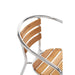 Bolero Aluminium & Ash Chairs 4 Pack  Cafe Chairs