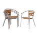 Bolero Aluminium & Ash Chairs (Pack of 4) - U421 - Simply Hospitality NZ