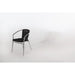 Bolero Aluminium & Black Wicker Chairs Pack of 4  Cafe Chairs