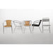 Bolero Aluminium & Black Wicker Chairs Pack of 4  Cafe Chairs