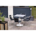 Bolero Aluminium & Black Wicker Chairs Pack of 4  Cafe Chairs