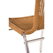 Bolero Aluminium & Natural Wicker Chair Pack of 4  Cafe Chairs