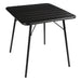 Bolero Amalfi Slatted Square Steel Folding Table – Black 700 mm  Cafe Tables