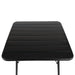 Bolero Amalfi Slatted Square Steel Folding Table – Black 700 mm  Cafe Tables