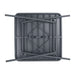 Bolero Amalfi Slatted Square Steel Folding Table – Grey 700 mm  Cafe Tables