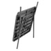 Bolero Amalfi Slatted Square Steel Folding Table – Grey 700 mm  Cafe Tables