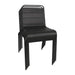 Bolero Amalfi Slatted Steel Side Chairs Black  Cafe Chairs